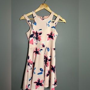 Floral dress.
